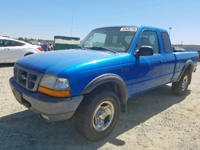 1FTZR15X9WPA06789 - 1998 FORD RANGER SUP BLUE photo 2