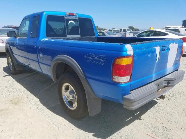 1FTZR15X9WPA06789 - 1998 FORD RANGER SUP BLUE photo 3