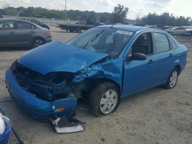 1FAFP34N17W243911 - 2007 FORD FOCUS ZX4 BLUE photo 2