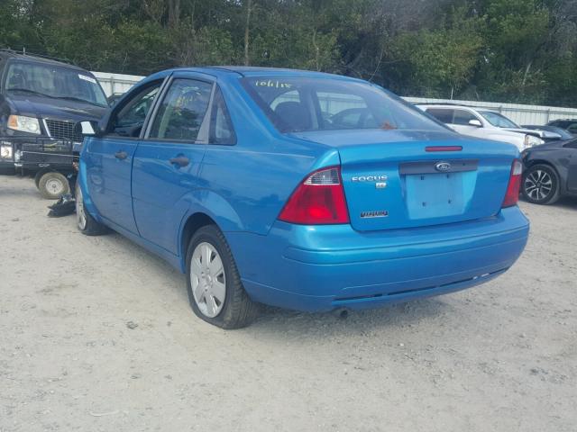 1FAFP34N17W243911 - 2007 FORD FOCUS ZX4 BLUE photo 3