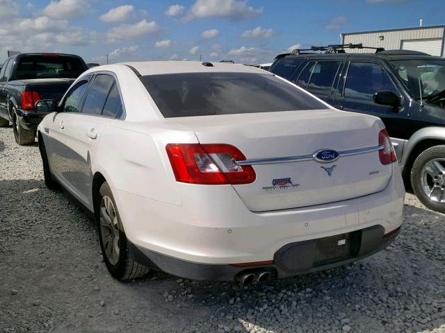 1FAHP2EW8CG134425 - 2012 FORD TAURUS SEL WHITE photo 3