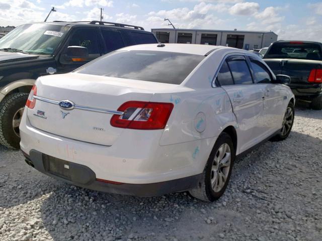 1FAHP2EW8CG134425 - 2012 FORD TAURUS SEL WHITE photo 4