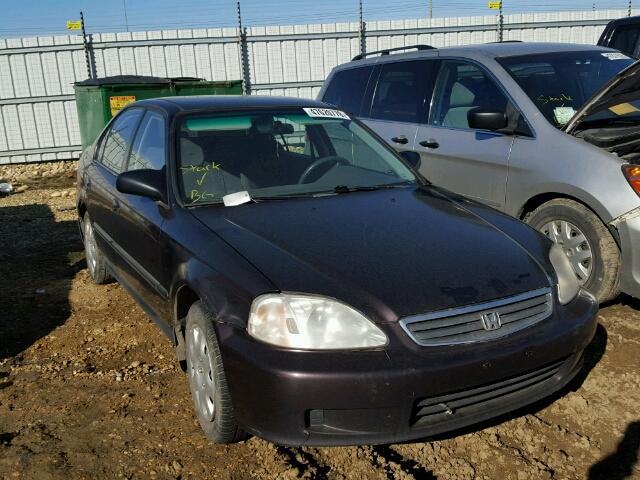 2HGEJ6616YH930712 - 2000 HONDA CIVIC BASE Bənövşəyi foto 1