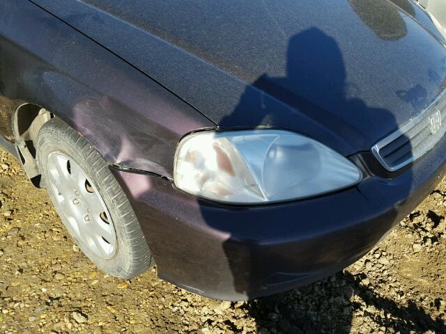 2HGEJ6616YH930712 - 2000 HONDA CIVIC BASE Bənövşəyi foto 9