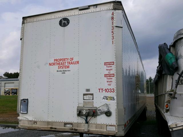 1GRAA9621DD445771 - 2013 GREAT DANE TRAILER DRY 53FT WHITE photo 2