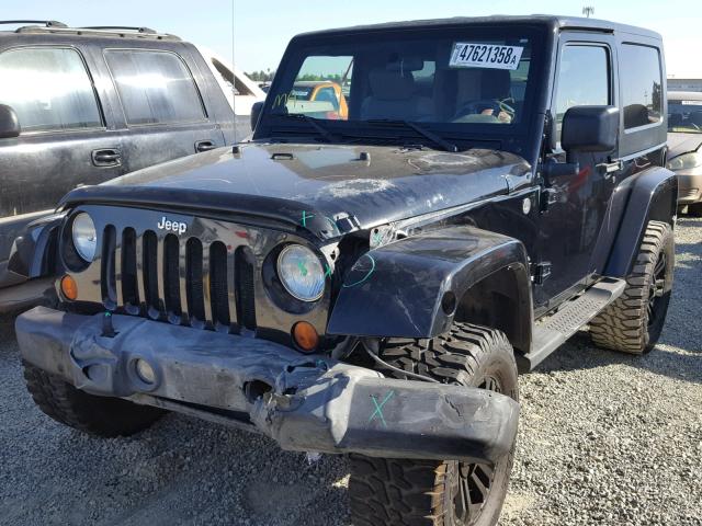 1J4FA54177L127905 - 2007 JEEP WRANGLER S BLACK photo 2