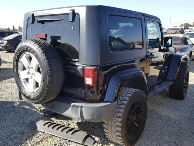 1J4FA54177L127905 - 2007 JEEP WRANGLER S BLACK photo 4