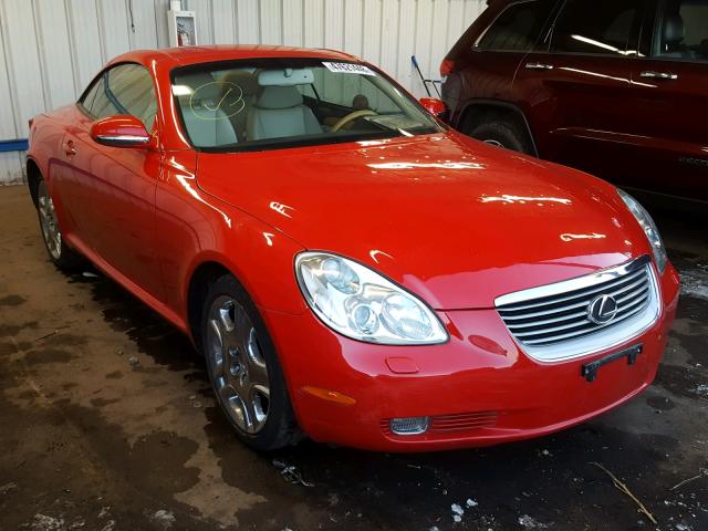 JTHFN48Y640050547 - 2004 LEXUS SC 430 RED photo 1