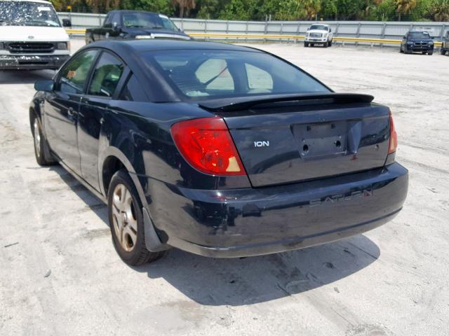 1G8AM12FX4Z173178 - 2004 SATURN ION LEVEL BLACK photo 3
