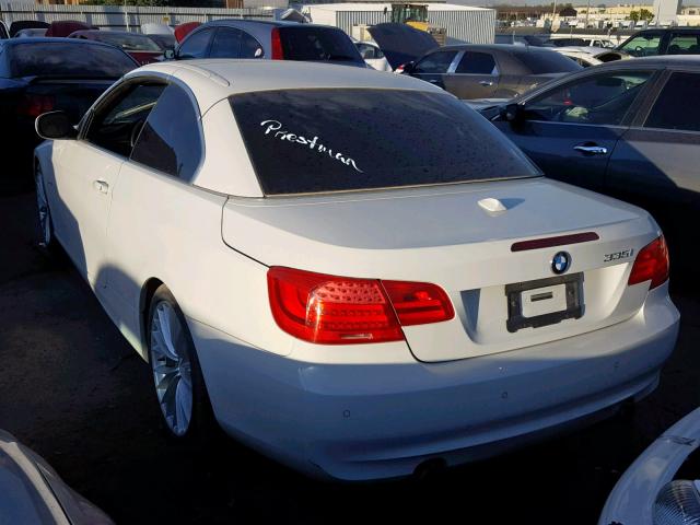 WBADX7C5XBE579191 - 2011 BMW 335 I WHITE photo 3