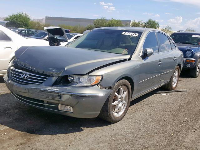 KMHFC46F77A240263 - 2007 HYUNDAI AZERA SE GRAY photo 2