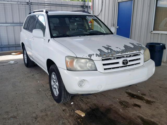 JTEGD21A740088181 - 2004 TOYOTA HIGHLANDER WHITE photo 1