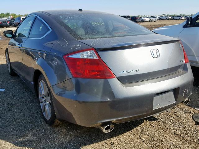 1HGCS2A80AA005557 - 2010 HONDA ACCORD EXL GRAY photo 3