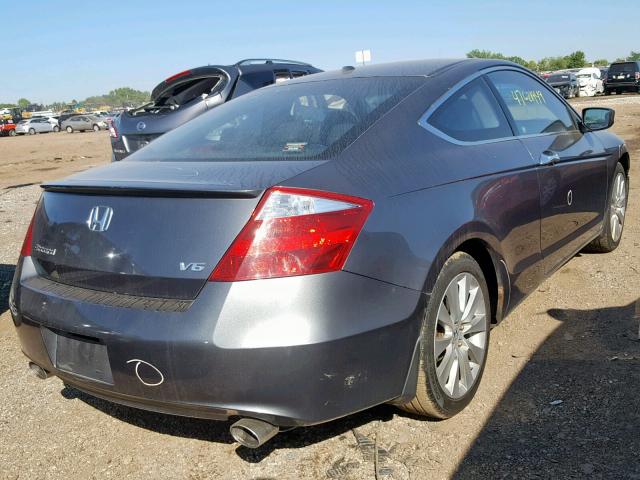 1HGCS2A80AA005557 - 2010 HONDA ACCORD EXL GRAY photo 4