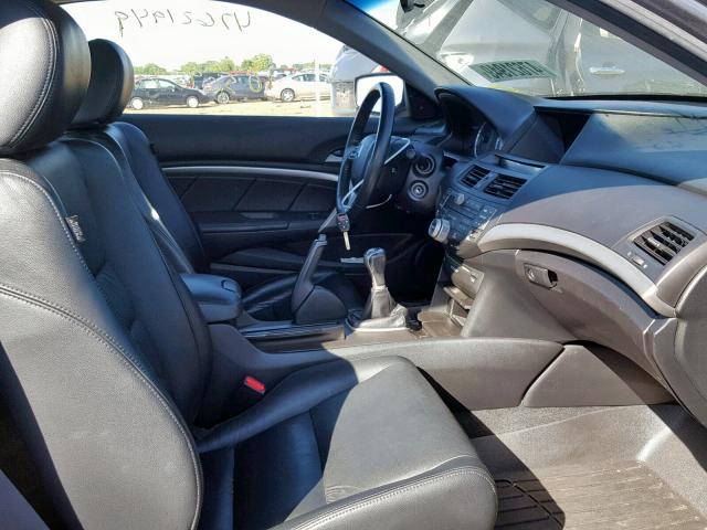 1HGCS2A80AA005557 - 2010 HONDA ACCORD EXL GRAY photo 5