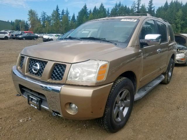 5N1AA08B44N710367 - 2004 NISSAN ARMADA SE GOLD photo 2