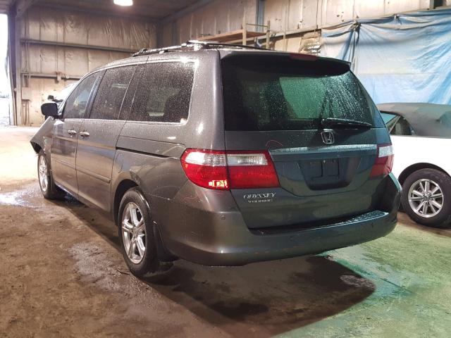 5FNRL38837B054141 - 2007 HONDA ODYSSEY TO GRAY photo 3