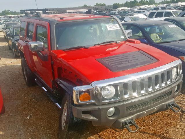 5GTDN136X68203599 - 2006 HUMMER H3 RED photo 1