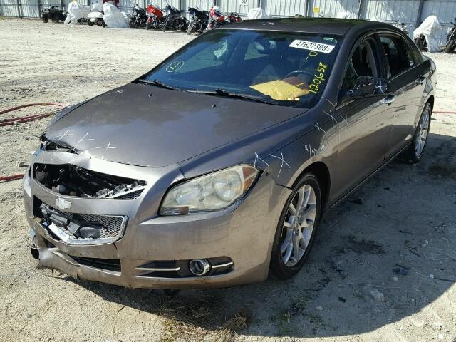 1G1ZE5E73BF107127 - 2011 CHEVROLET MALIBU LTZ ნაცრისფერი ფოტო 2