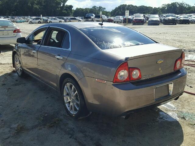 1G1ZE5E73BF107127 - 2011 CHEVROLET MALIBU LTZ ნაცრისფერი ფოტო 3