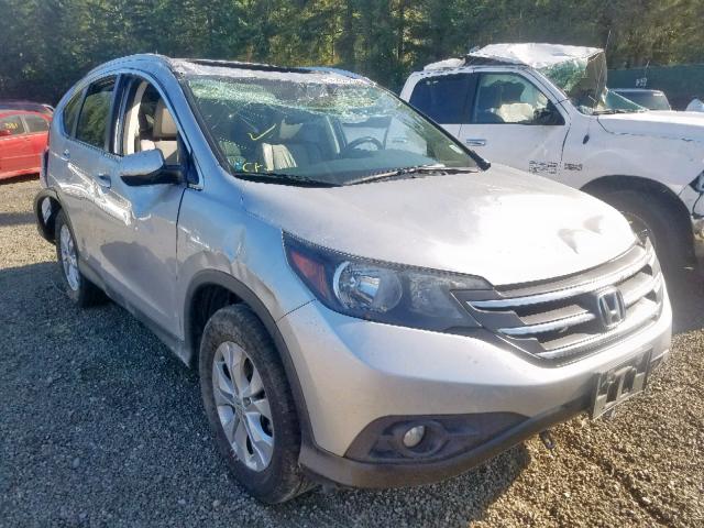 5J6RM4H76EL061289 - 2014 HONDA CR-V EXL SILVER photo 1