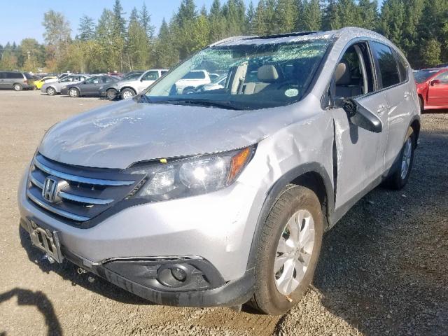 5J6RM4H76EL061289 - 2014 HONDA CR-V EXL SILVER photo 2