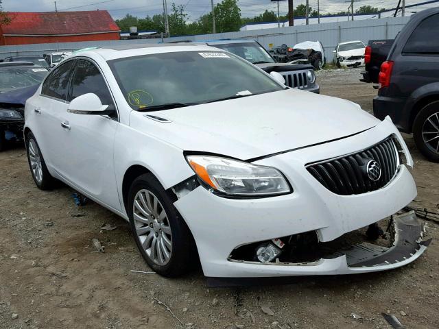 2G4GS5EV1D9181031 - 2013 BUICK REGAL PREM WHITE photo 1