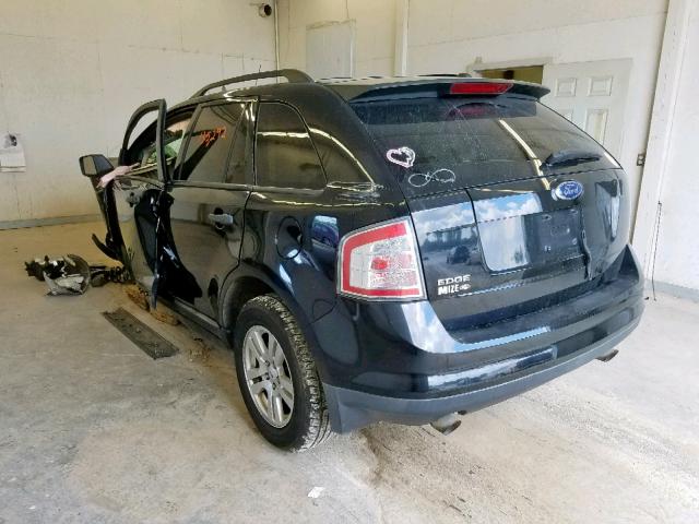 2FMDK36C67BB12532 - 2007 FORD EDGE SE BLACK photo 3