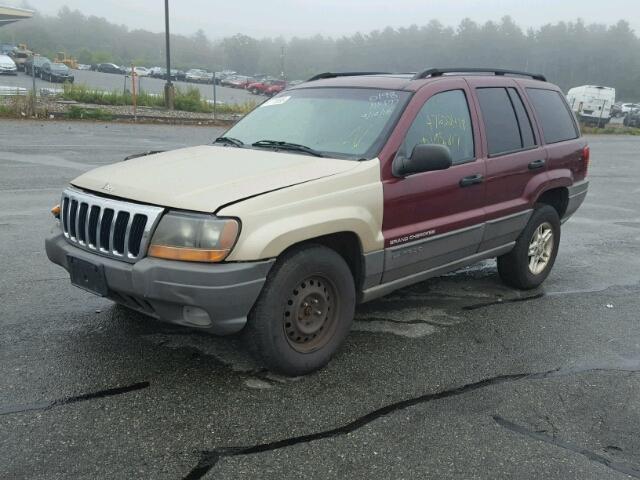 1J4GW48S13C542179 - 2003 JEEP GRAND CHER MAROON photo 2