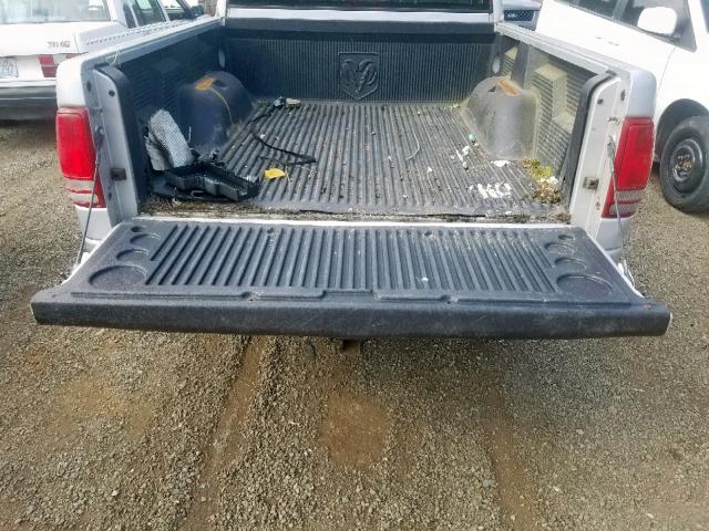 1B7HL2AN91S339569 - 2001 DODGE DAKOTA QUA GRAY photo 9