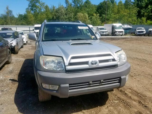 JTEBT14R230020913 - 2003 TOYOTA 4RUNNER SR SILVER photo 9