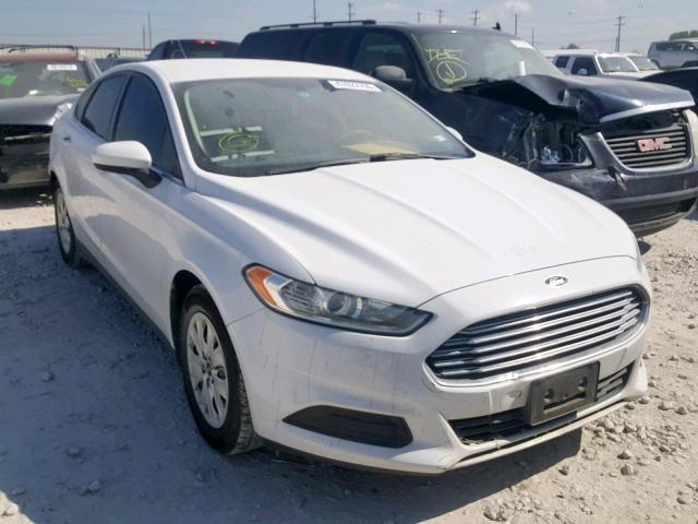 3FA6P0G73ER314862 - 2014 FORD FUSION S WHITE photo 1