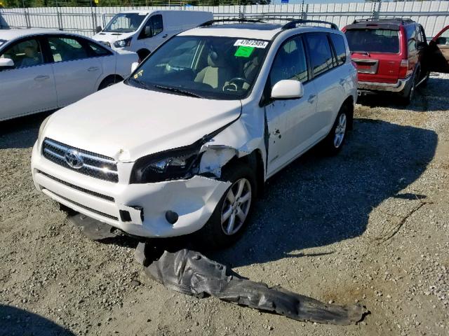 JTMBD31V785176339 - 2008 TOYOTA RAV4 LIMIT WHITE photo 2