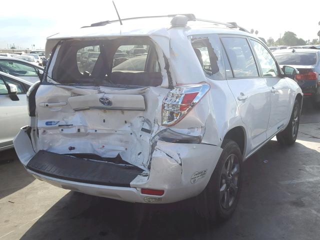 2T3YL4DV9EW002453 - 2014 TOYOTA RAV4 EV WHITE photo 4