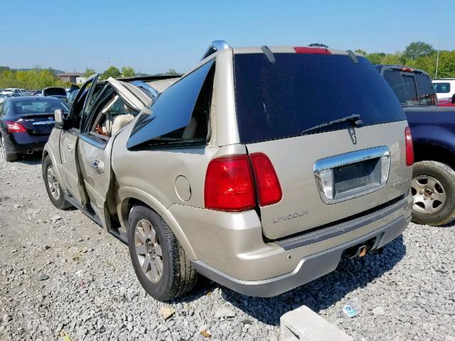 5LMFU28R04LJ13912 - 2004 LINCOLN NAVIGATOR 金色 照片 3