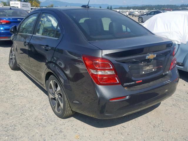 1G1JF5SB1J4132301 - 2018 CHEVROLET SONIC PREM GRAY photo 3