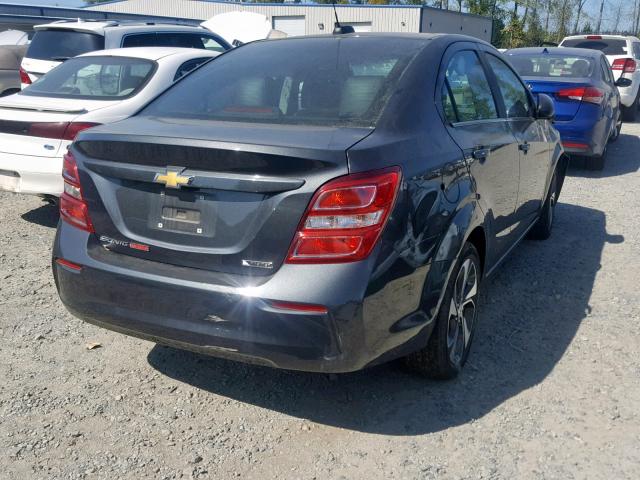 1G1JF5SB1J4132301 - 2018 CHEVROLET SONIC PREM GRAY photo 4
