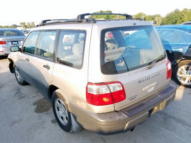 JF1SF63521H718272 - 2001 SUBARU FORESTER L SILVER photo 3