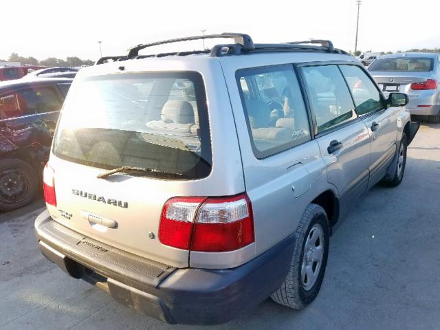 JF1SF63521H718272 - 2001 SUBARU FORESTER L SILVER photo 4