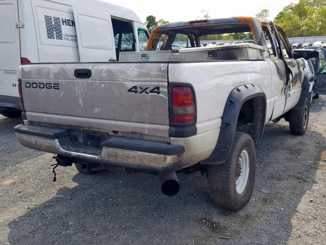 3B7KF23CX2M207360 - 2002 DODGE RAM 2500 WHITE photo 4