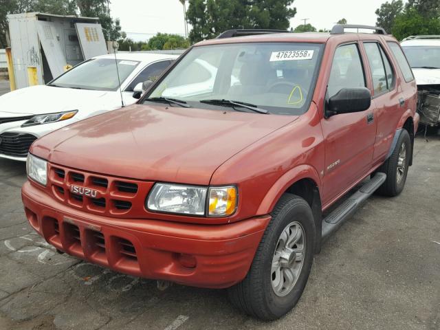 4S2CK58W3Y4353922 - 2000 ISUZU RODEO S RED photo 2