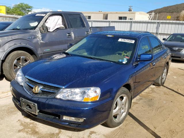 19UUA56643A009534 - 2003 ACURA 3.2TL BLUE photo 2