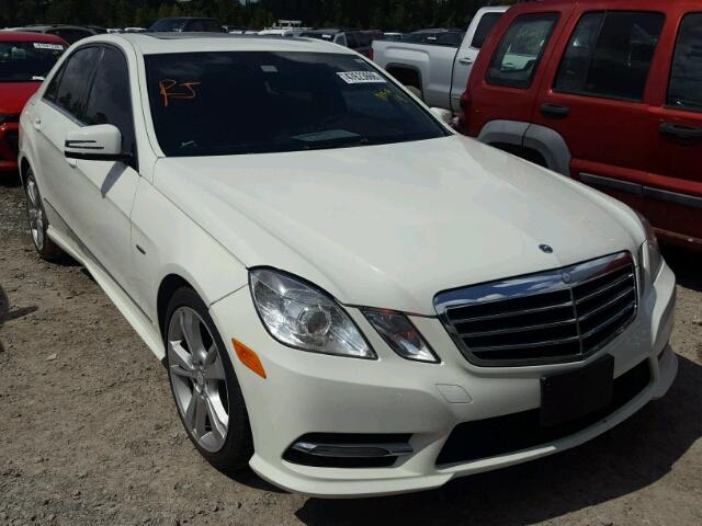 WDDHF5KB7CA555254 - 2012 MERCEDES-BENZ E 350 WHITE photo 1