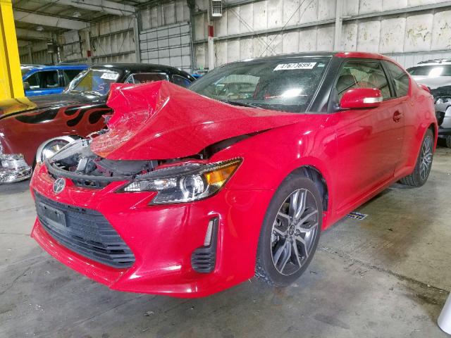 JTKJF5C77FJ005457 - 2015 TOYOTA SCION TC წითელი ფოტო 2