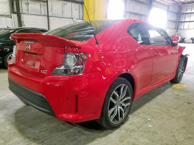 JTKJF5C77FJ005457 - 2015 TOYOTA SCION TC წითელი ფოტო 4