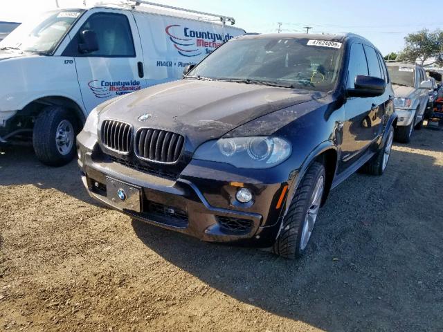 5UXFE8C55AL311701 - 2010 BMW X5 XDRIVE4 BLACK photo 2