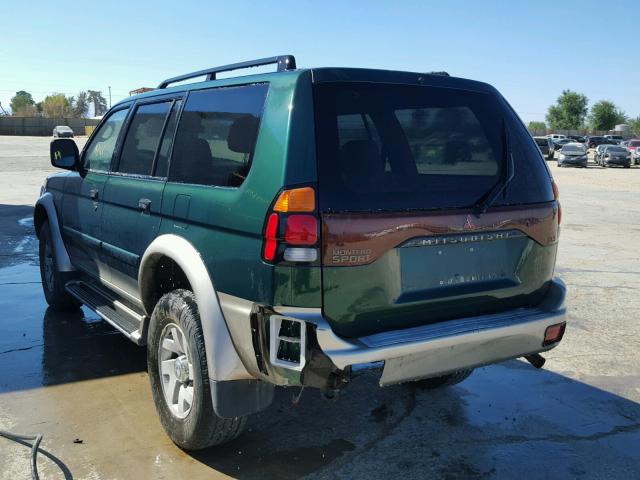 JA4LS31H81P055733 - 2001 MITSUBISHI MONTERO SP GREEN photo 3