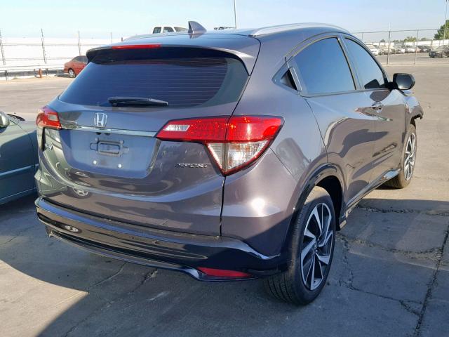 3CZRU5H14KG705513 - 2019 HONDA HR-V SPORT GRAY photo 4