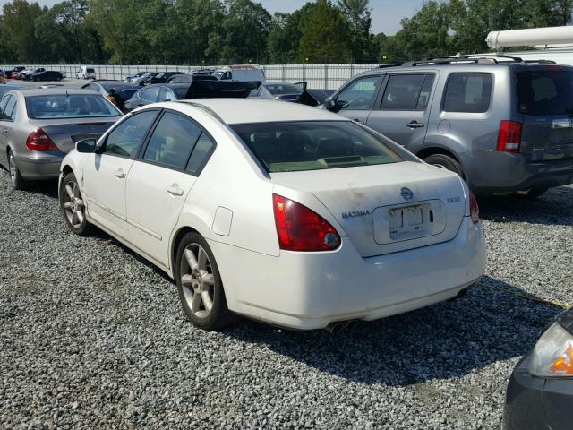 1N4BA41E65C831862 - 2005 NISSAN MAXIMA SE WHITE photo 3