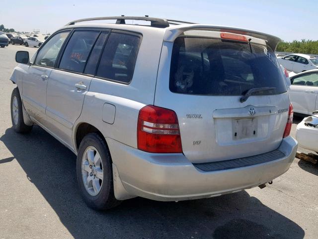 JTEGF21A820033021 - 2002 TOYOTA HIGHLANDER SILVER photo 3